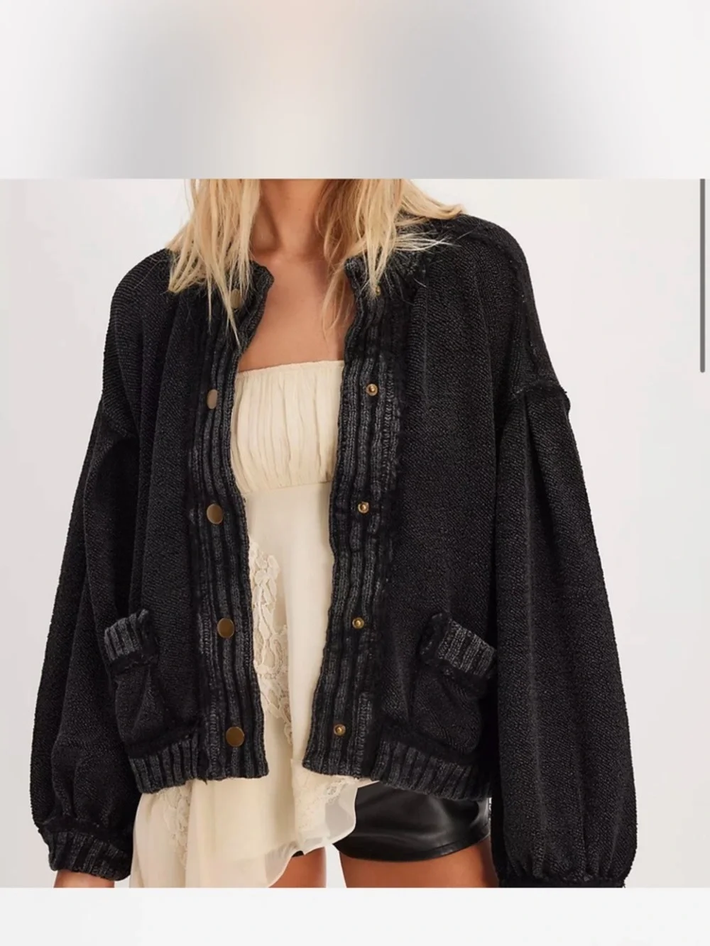 NWT Free People Cute In This Cardi - Picture 1 of 3